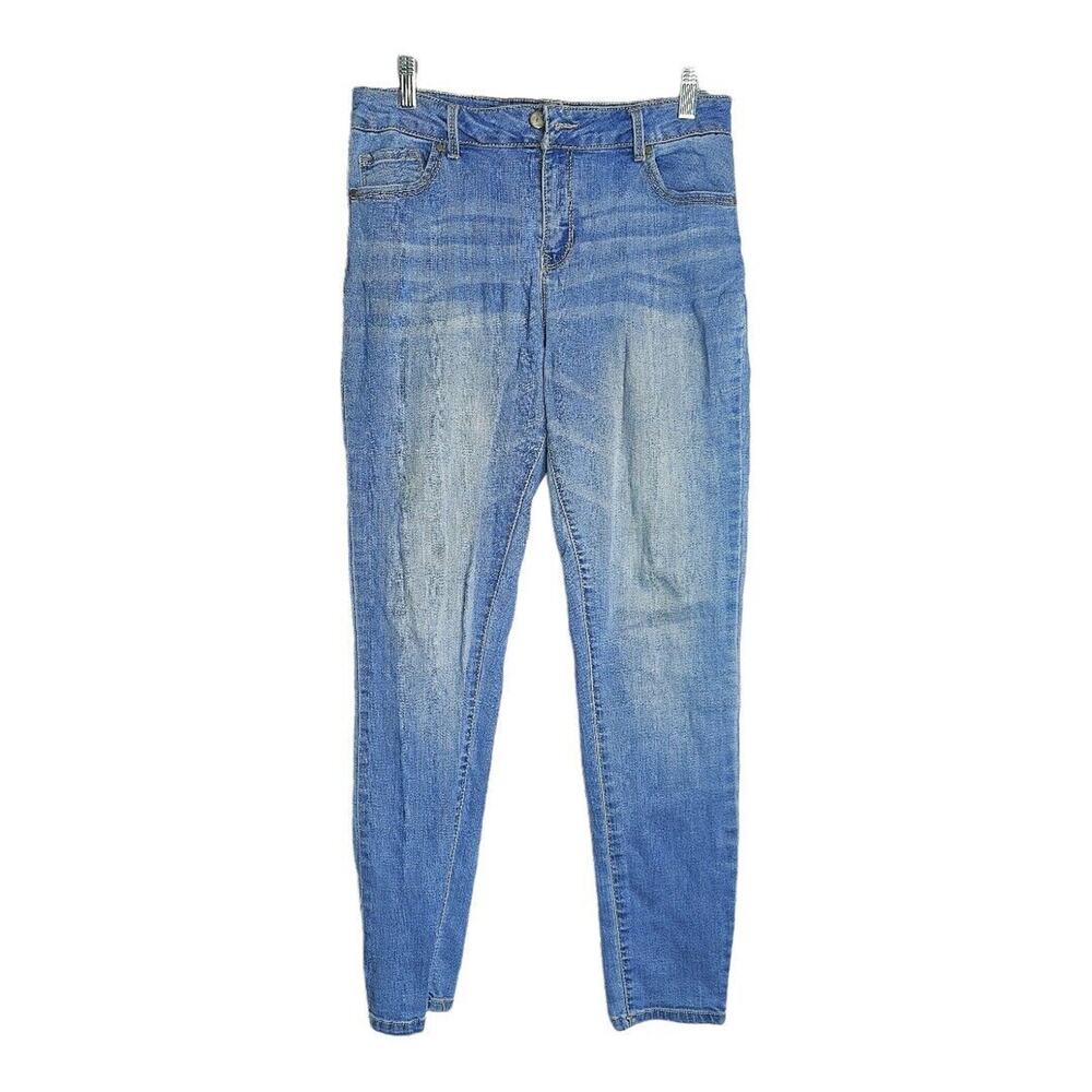 Catherine Malandrino Womens Size 10 Stretchy Skinny Denim Blue Jeans‎